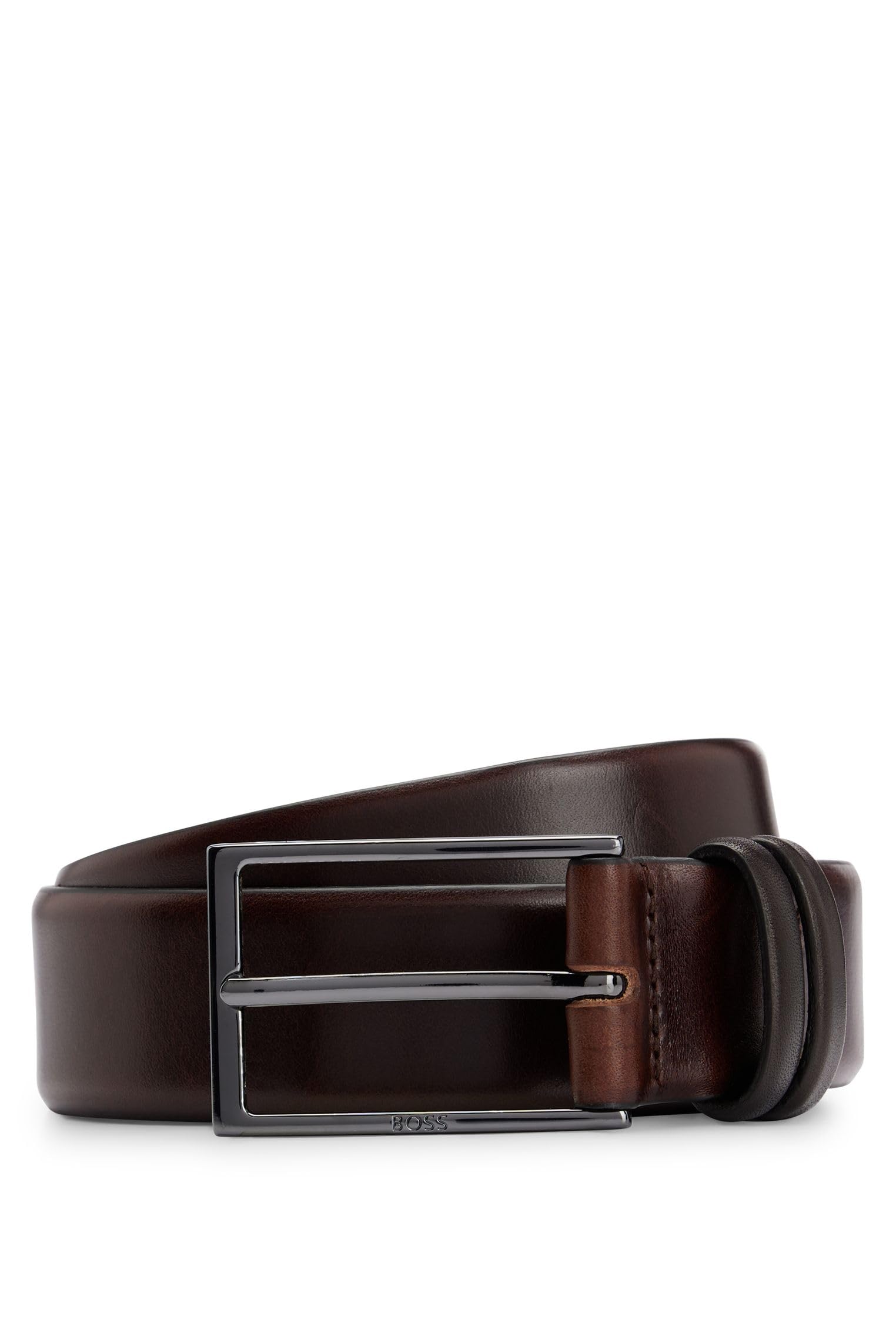 Hugo Boss Men's Genuine Leather Dress Belt - Stylish & Durable Formal Accessory for Business, Office & Special Occasions