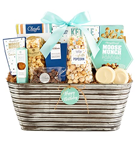 Happy Birthday Gift Basket - Premium Gourmet Food & Snacks Assortment | Perfect for Birthdays, Anniversaries & Special Occasions