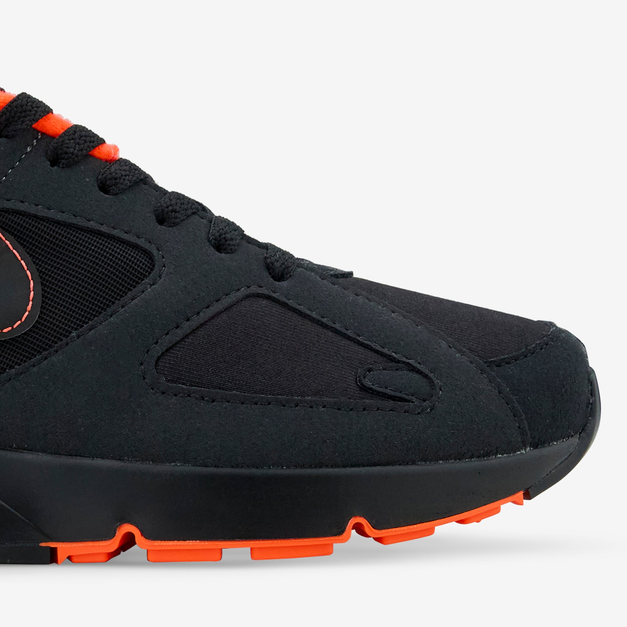 Nike Air 180 Black & Hyper Crimson Men's Running Shoes - Lightweight Cushioned Sneakers for Jogging, Gym Workouts & Everyday Wear