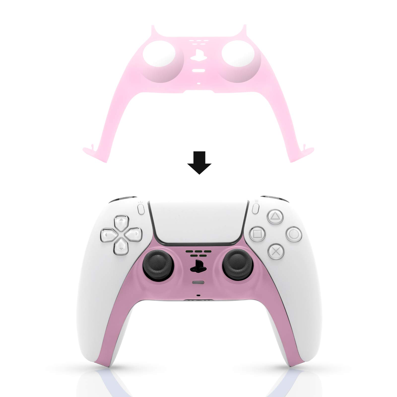 Pink PS5 Controller Face Plate - Custom Replacement Cover for Sony PlayStation 5 Gamepad - Perfect for Gaming, Collecting & Personalizing Your Console (PS5 Accessories)
