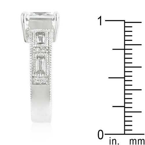 Elegant Clear Cubic Zirconia 5 Stone Ring for Women - Perfect for Engagement, Wedding & Anniversary Gifts | Durable & Sparkling Jewelry