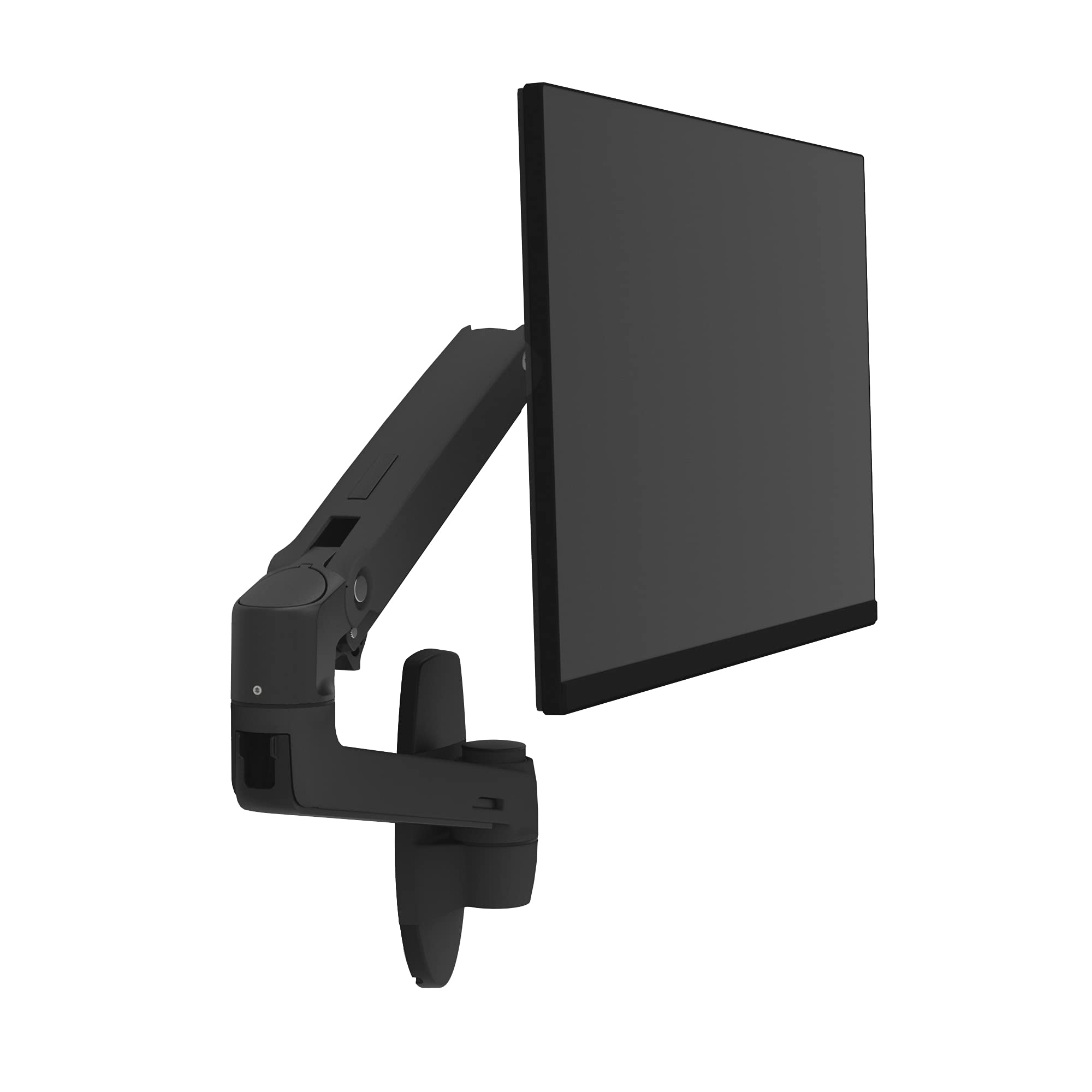 Ergotron LX Single Monitor Arm - VESA Wall Mount for 13-34 Inch Screens (7-25 lbs) - Matte Black - Adjustable Desk Mount for Home Office & Gaming Setup