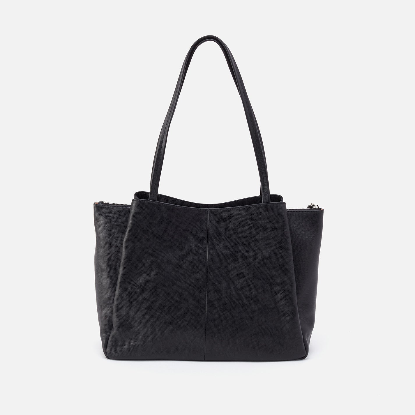 Premium Large Tote Bag in Soft Saffiano Leather - Black | Stylish Work Bag, Travel Tote & Everyday Carryall for Women