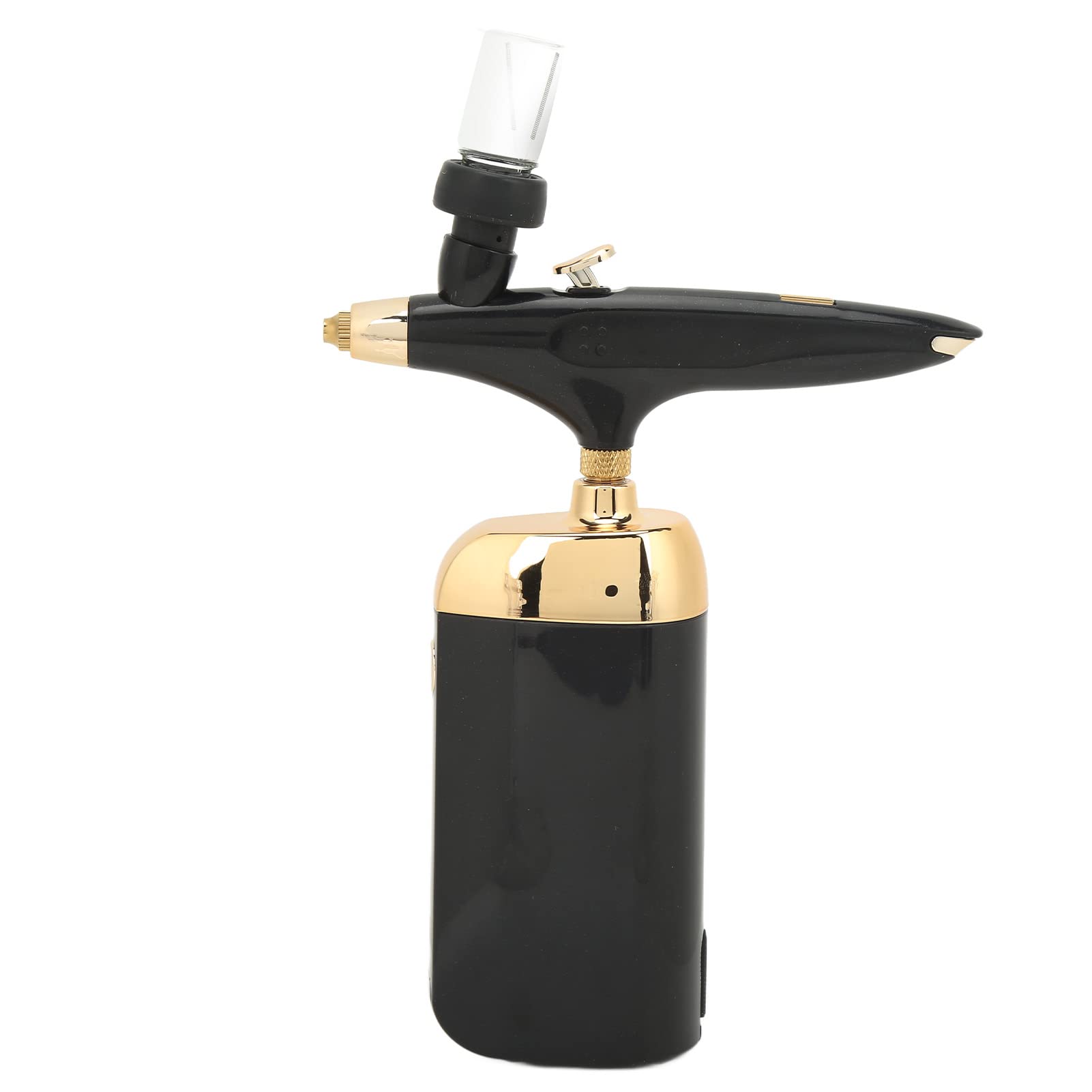 EXCLUZO Oxygen Facial Airbrush - Rechargeable Nano Spray with 2 Adjustable Levels & Enhanced Heat Dissipation (Black) | For Hydration, Makeup Setting & Skin Refreshment