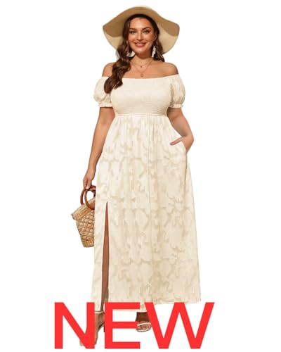 Beige( Lace Floral & Short Sleeve)