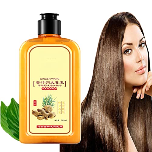 Ginaday Instant Ginger Hair Regrowth Shampoo for Women & Men - Natural Ginger Extract Promotes Hair Growth, Reduces Hair Loss & Thickens Hair (280ml) - Perfect for Thinning Hair, Balding & Daily Hair Care Routine