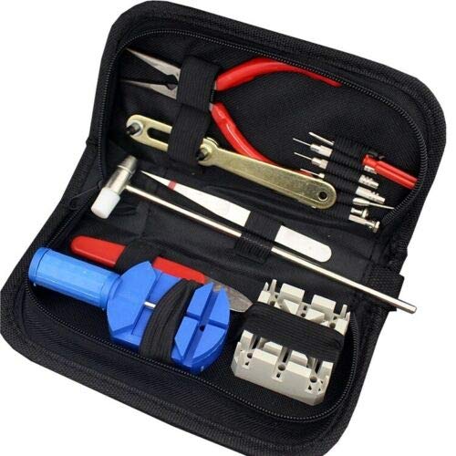 16Pcs Professional Watch Repair Tool Kit - Spring Bar Remover, Case Opener & Link Remover Set for Watch Band Adjustment & Maintenance | Perfect for Watchmakers, Jewelers & DIY Enthusiasts