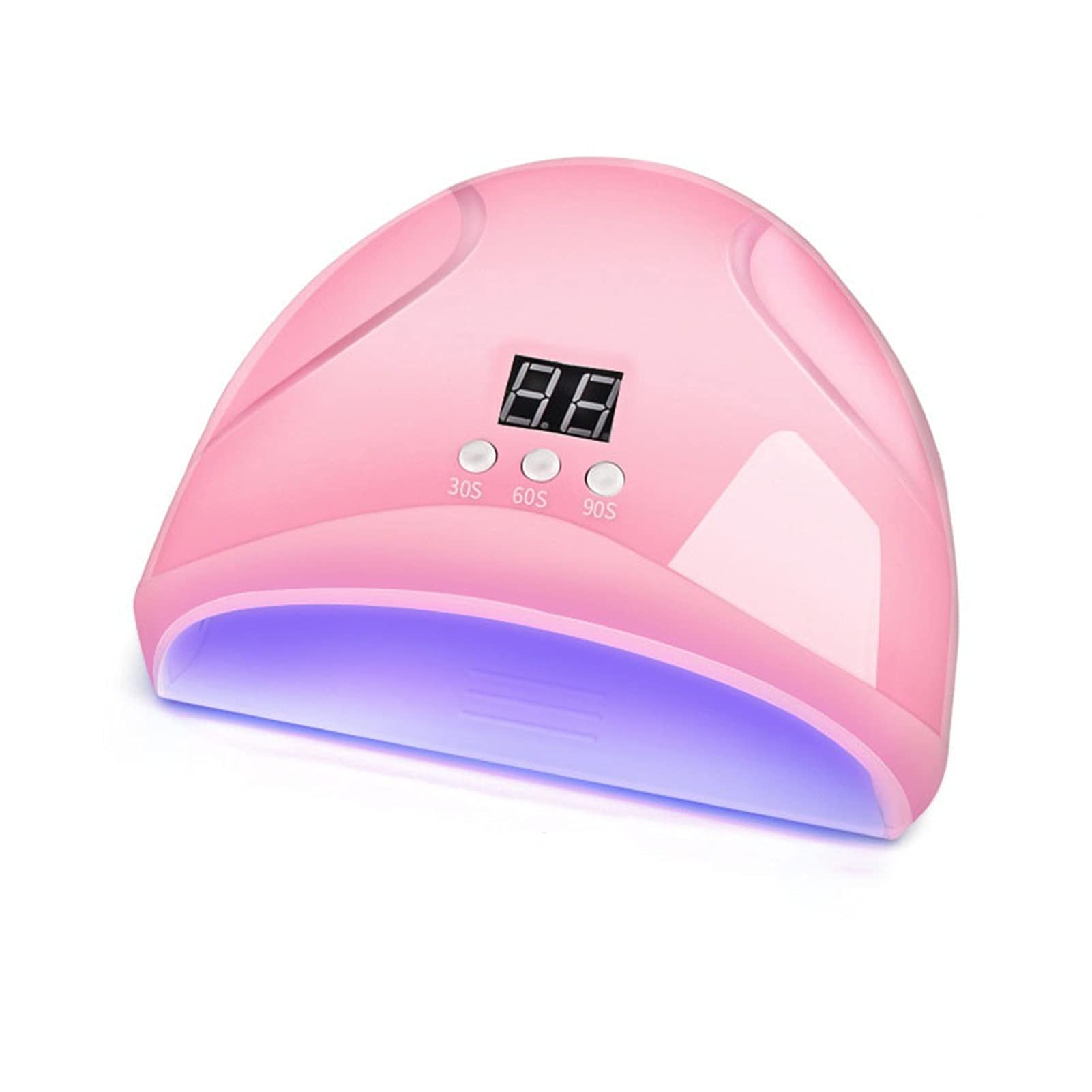 36W LED Nail Dryer Lamp - Fast UV Gel Polish Curing Light with USB Power, Mini Portable Manicure Lamp for Gel & Acrylic Nails - Perfect for Home & Salon Nail Art (Pink)