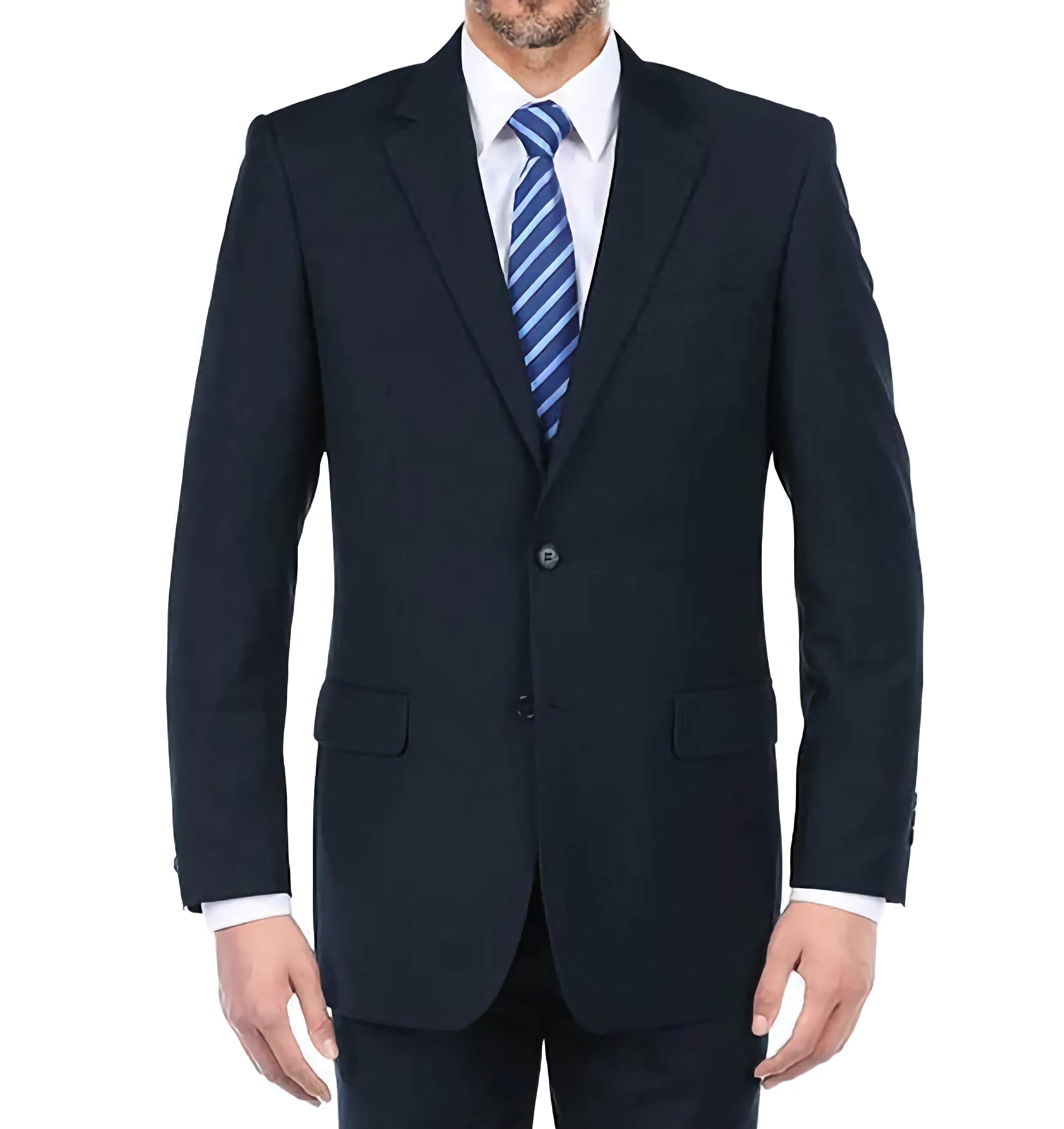 Classic 2-Piece Suit for Men - 2-Button Regular Fit Business Suit in Dark Navy Blue | Perfect for Weddings, Office & Formal Occasions