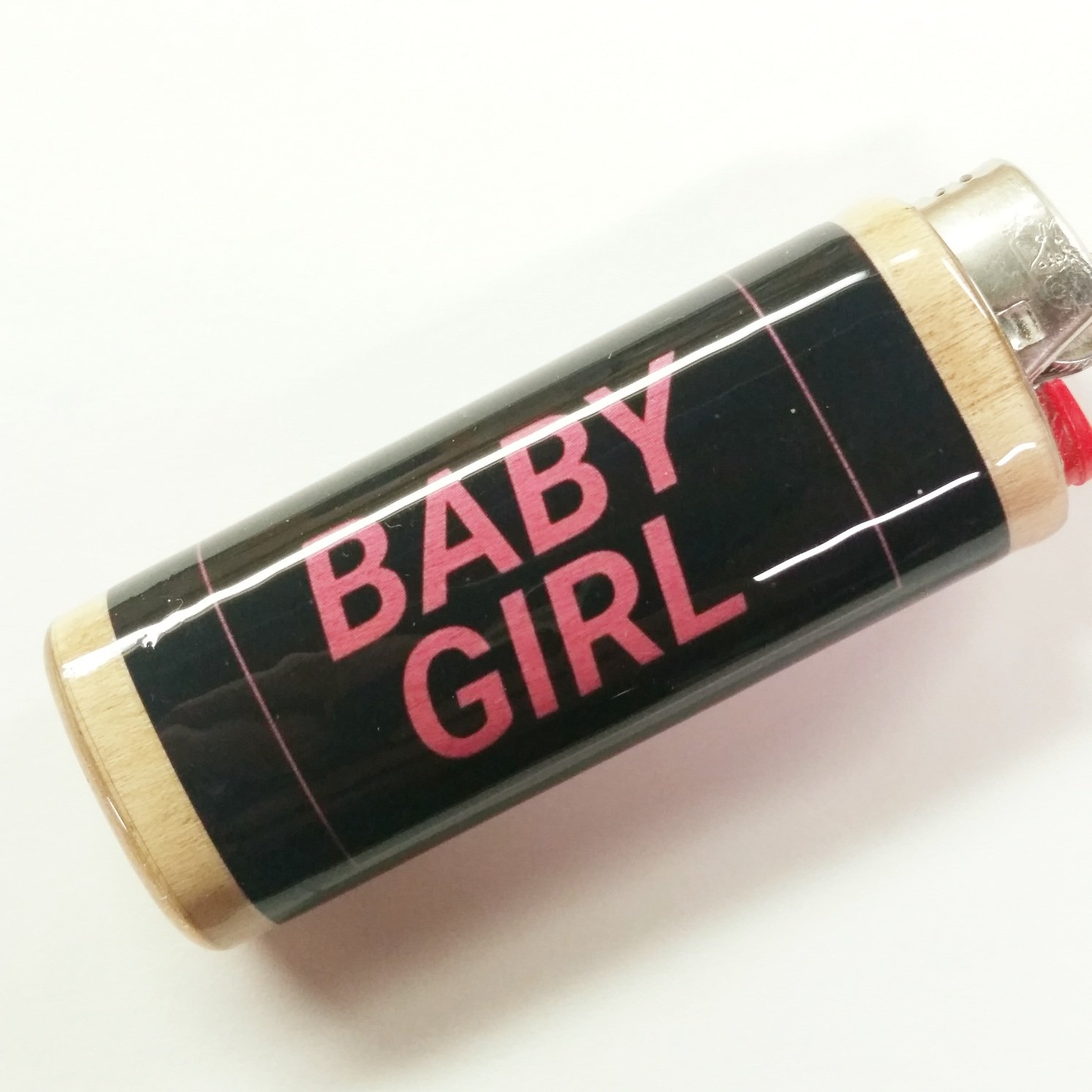 Baby Girl Lighter Case Cover - Cute Pink Bic Lighter Holder Sleeve for Women & Teens - Perfect for Parties, Gifts & Everyday Use