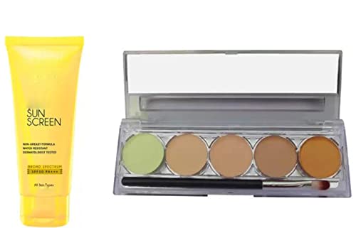 SIRF TUM 7 Ultra Matte Sun Lotion Cream - Oil-Free, HD Contour, SPF Protection | Pack of 1 | Perfect for Daily Sun Protection & Makeup Base