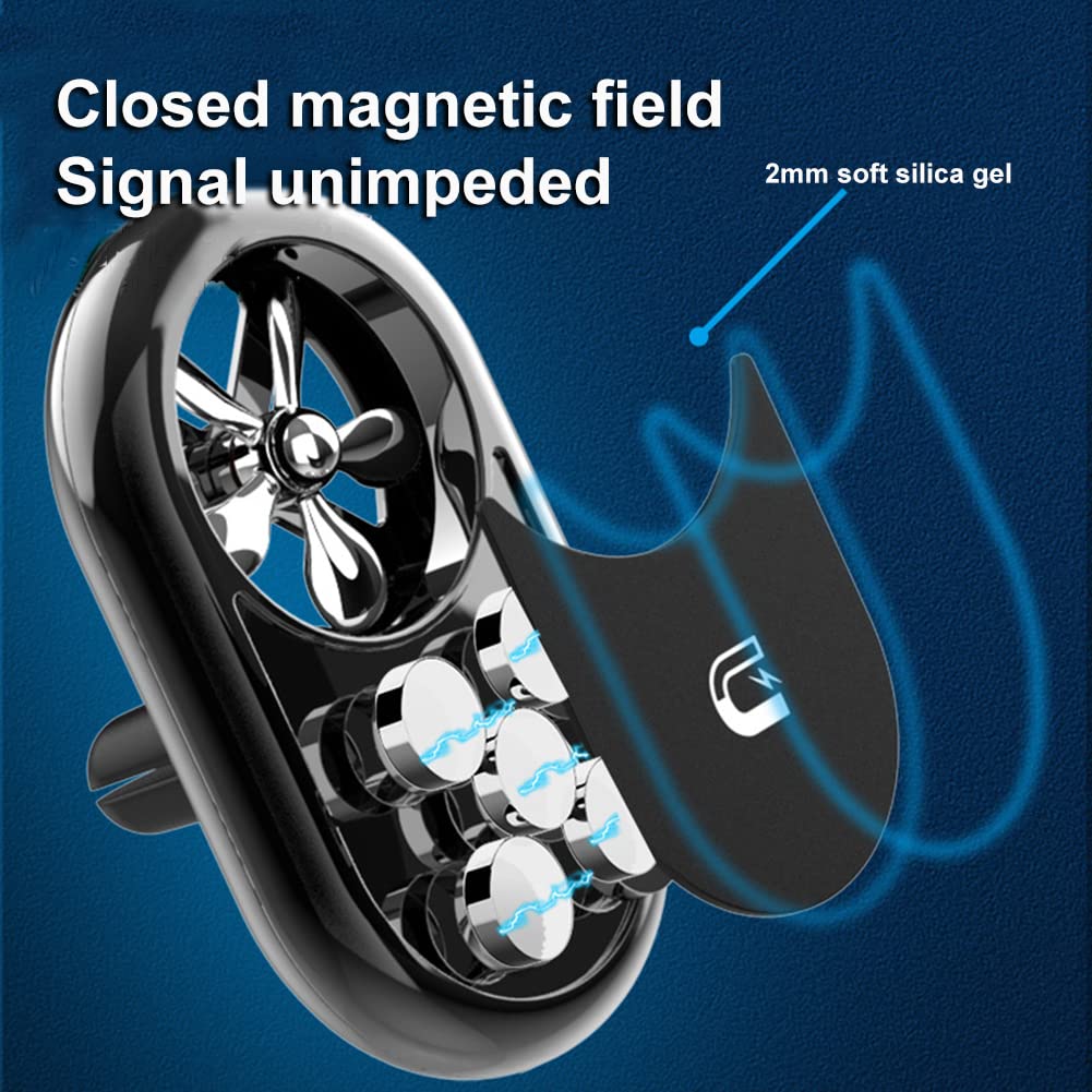 Premium Magnetic Car Phone Holder with 360° Rotation & Aromatherapy - Hands-Free Car Mount for iPhone & Android - Perfect for Commuting, Road Trips & Daily Driving