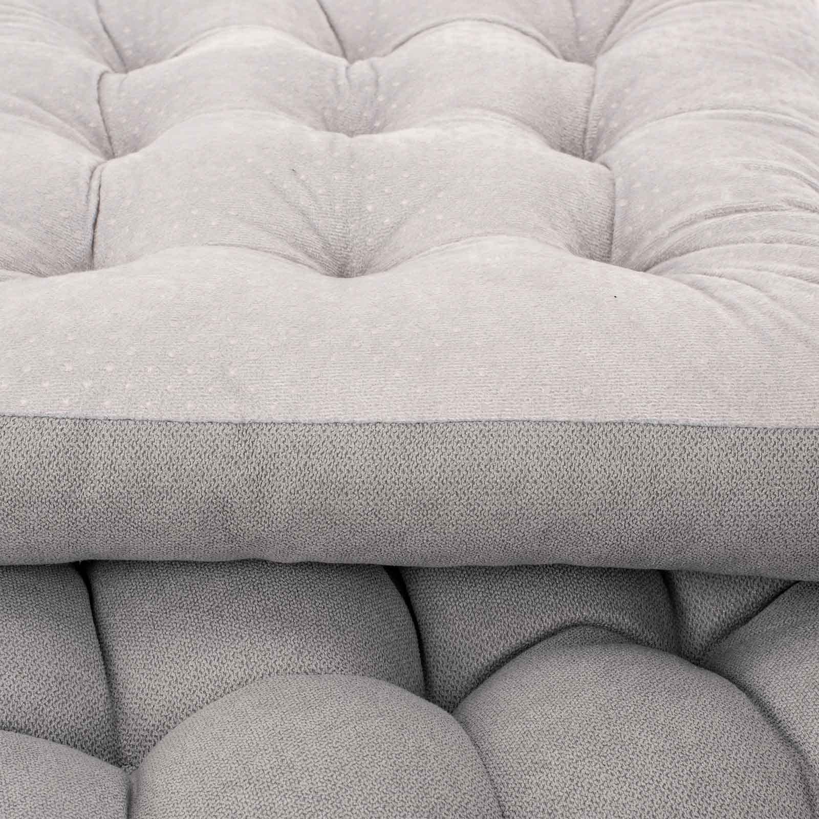 POMIU Rocking Chair Cushion Set - Comfortable Seat & Back Cushions for Office, Dining, and Desk Chairs - Light Grey Home Decor for Living Room, Kitchen, and Indoor Spaces