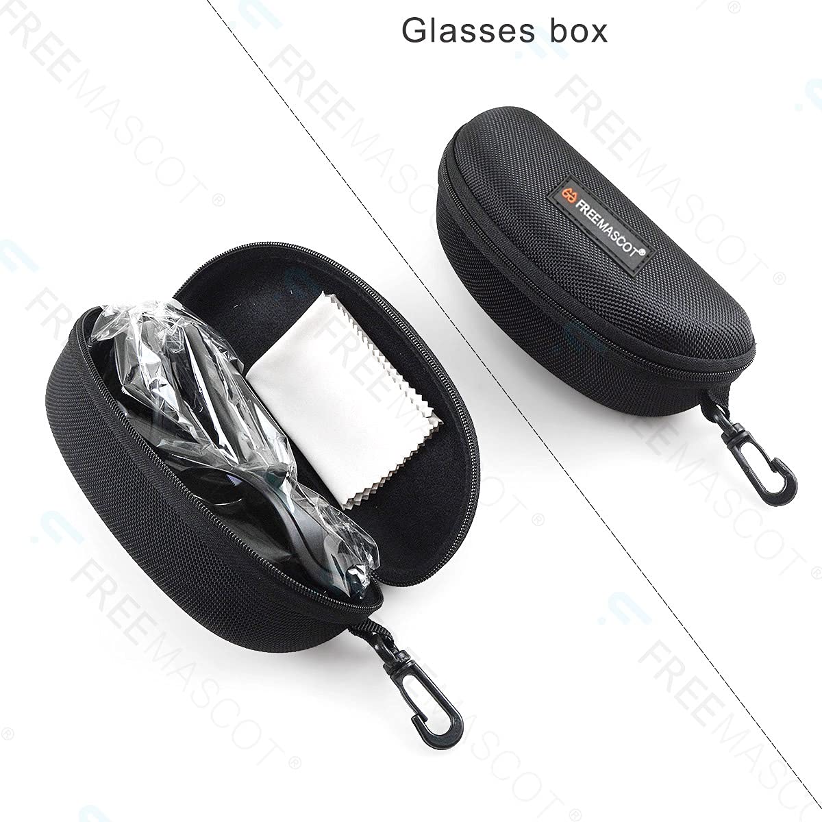 FreeMascot OD 6+ Laser Safety Glasses - 190nm-450nm & 10600nm Wavelength Protection for UV/Blue/CO2 Lasers (275nm, 380nm, 405nm, 445nm, 10.6um) - Ideal for Laser Cutting, Engraving, Medical & Laboratory Use