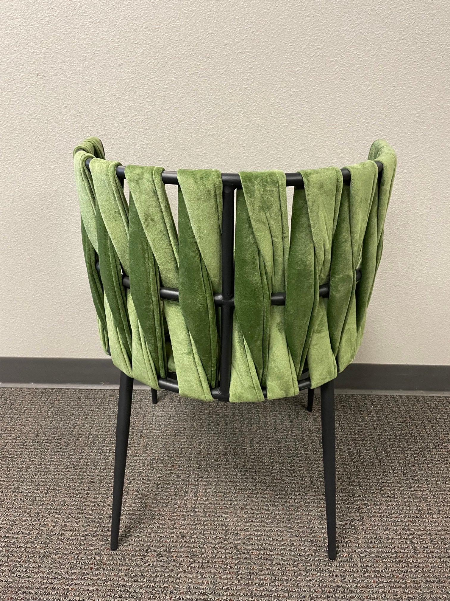 Milano Modern Dining Chair in Green & Black - Stylish Kitchen & Dining Room Furniture for Home & Office