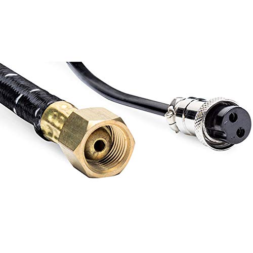 Eastwood Mini TIG Torch for Metal Plug Welding - 5 Prong Plug Plasma Cutting Torch with Gas Nozzle, Collet & Hose - Ideal for Automotive Repair, Metal Fabrication & DIY Projects