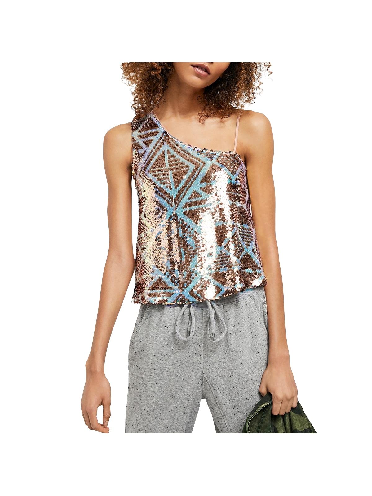 Free People Disco Fever One-Shoulder Dress - Women's Boho Chic Party Outfit for Nightclub, Concert & Festival Fashion
