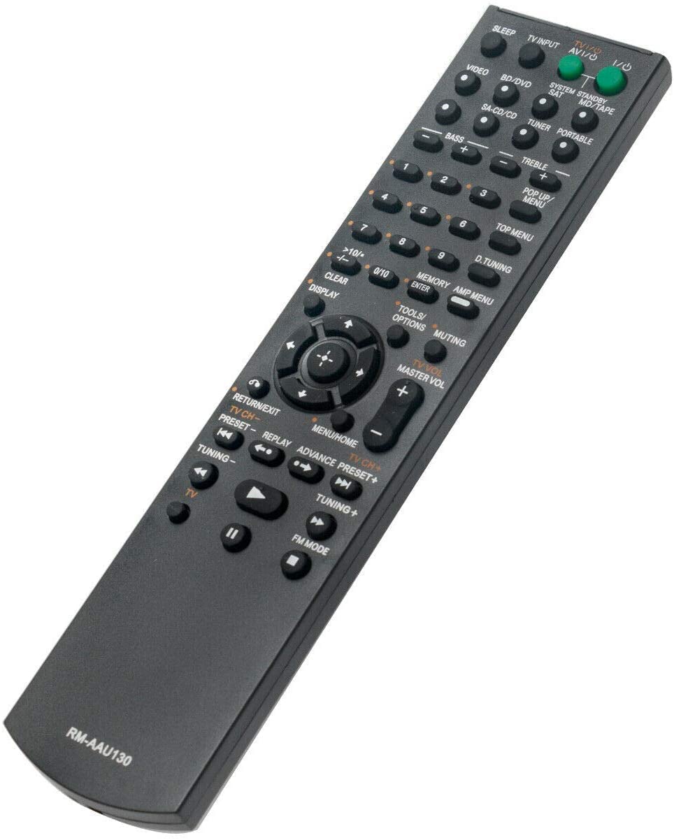 Original Sony STR-DH130 STR-KM7 AV Receiver Replacement Remote Control - Compatible with Home Theater Systems, Perfect for Movie Nights & Music Listening