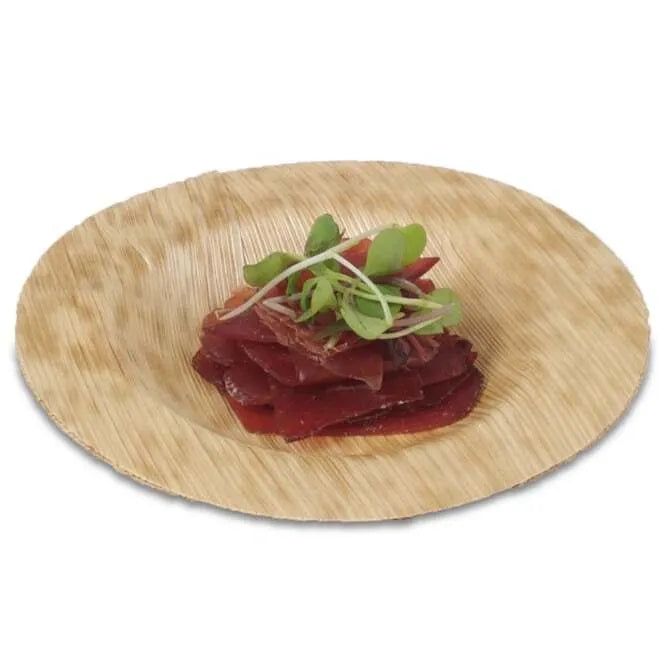 Eco-Friendly Bamboo Leaf Small Plate 3.5 Inch - Perfect for Appetizers, Desserts & Party Snacks | Sustainable Dinnerware for Home & Outdoor Use
