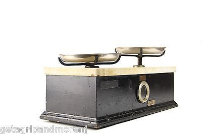 Eimer & Amend Vintage Marble Top Spice Scale by Shulton Inc - Perfect for Kitchen, Apothecary & Herb Measurement