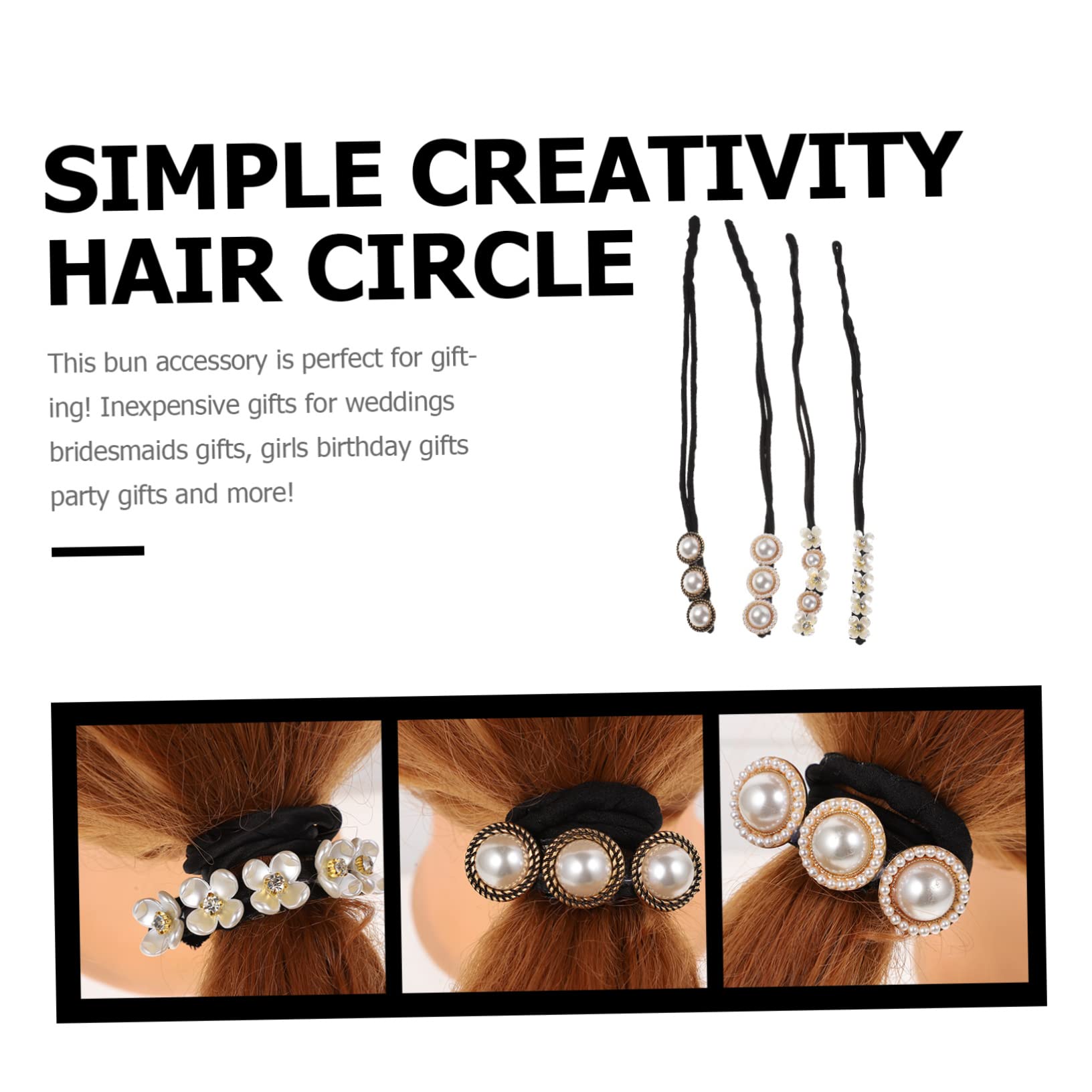 BIUDECO Hair Bun Maker Set - 3 Pack Fashion Hair Donut Bun Maker & Holder for Women, Girls - Perfect for Parties, Weddings, Work & Everyday Hairstyles