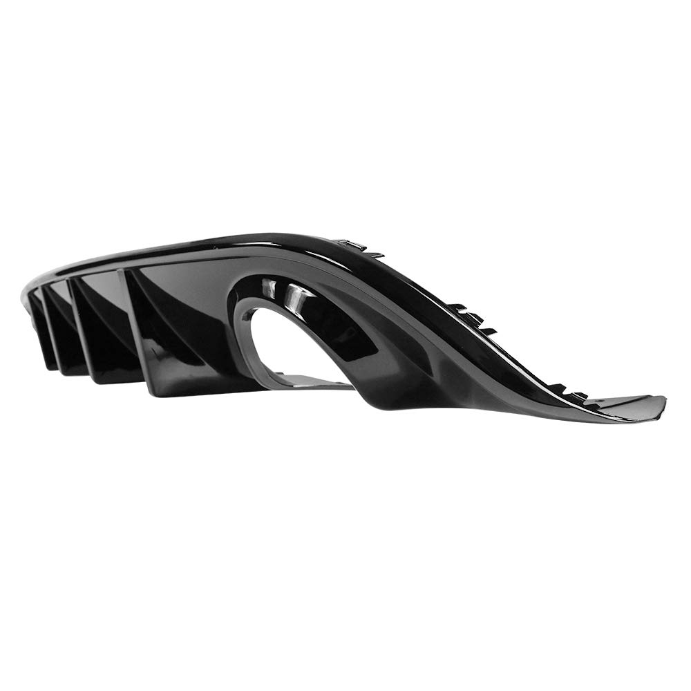 FREEMOTOR802 Gloss Black PP Rear Bumper Diffuser Spoiler for 2015-2023 Dodge Charger SRT | V3 Style Upgrade | Perfect for Car Customization & Performance Enhancement