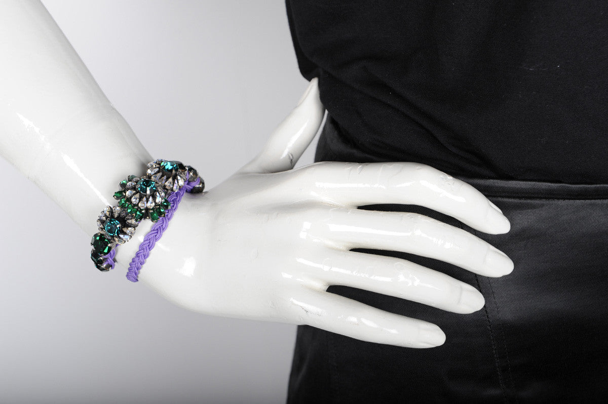 Baraka Rococo Bracelet for Women - Elegant Vintage Style Crystal Beaded Adjustable Bangle - Perfect for Parties, Weddings & Special Occasions