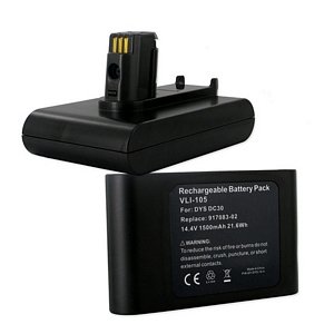 Dyson 917083-02 Vacuum Cleaner Battery (LI-ION 14.4V 1500mAh) - Replacement Battery for Dyson DC30 Cordless Vacuum - Perfect for Home Cleaning & Pet Hair Removal