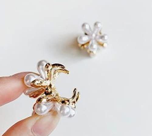 SONPAL 6-Piece Korean Style Pearl Hair Clips Set - Large Hair Pins & Barrettes for Women & Girls - Fashion Hair Accessories for Weddings, Parties & Everyday Styling