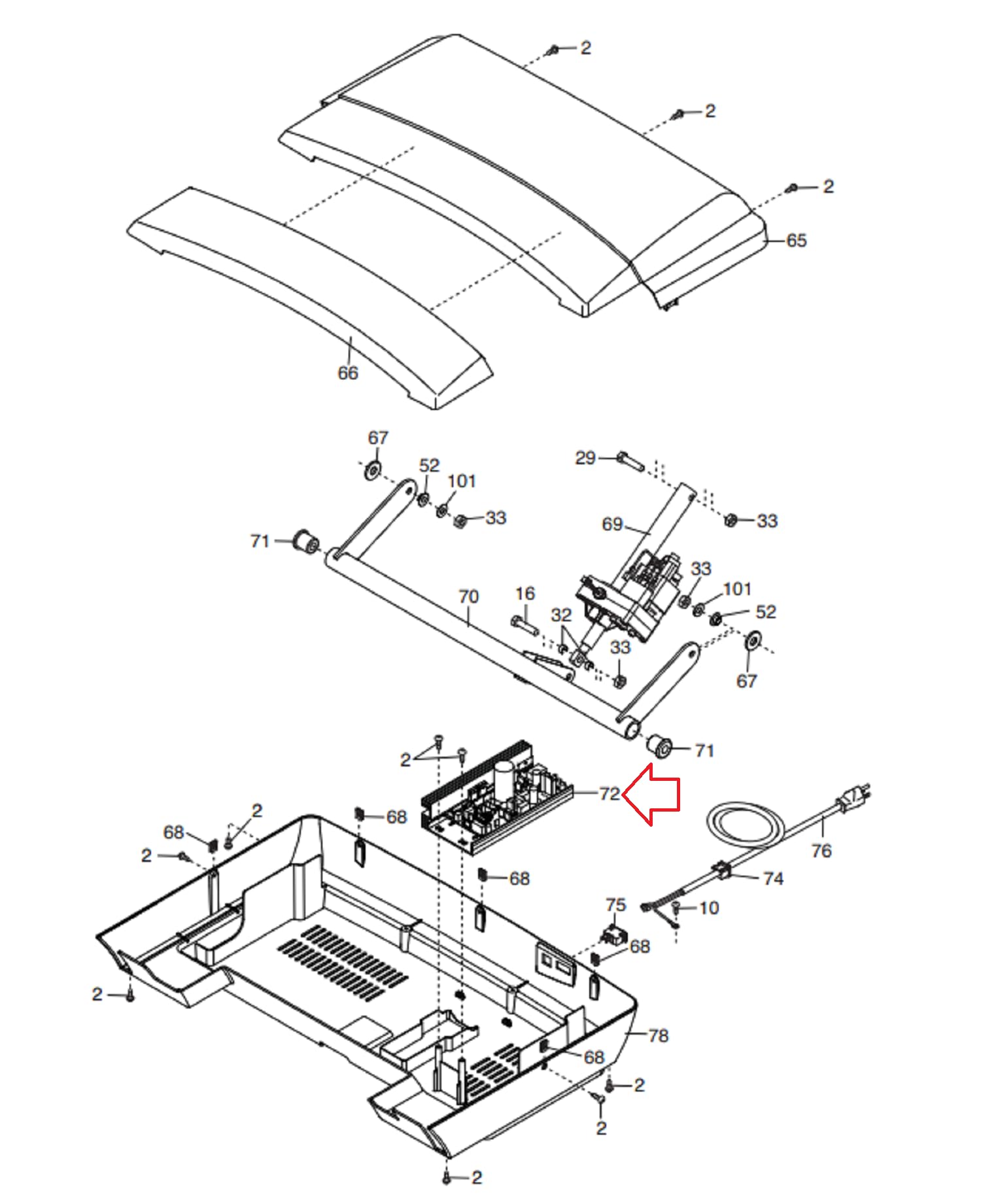 Original Treadmill Motor Control Board 396416 - Compatible with C 700 T 6.5 S Treadmill Models | Replacement Part for Smooth Treadmill Operation & Home Gym Maintenance
