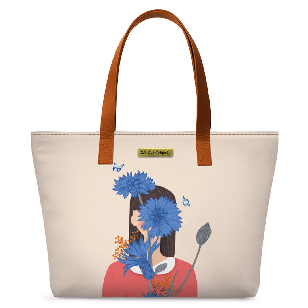 Stylish Women's Tote Bag with Zip Closure - Spacious Poly Canvas Handbag for Work & Travel | Durable Office Purse & Everyday Carryall | Perfect for Professionals, Commuters & Shopping (Multicolor)