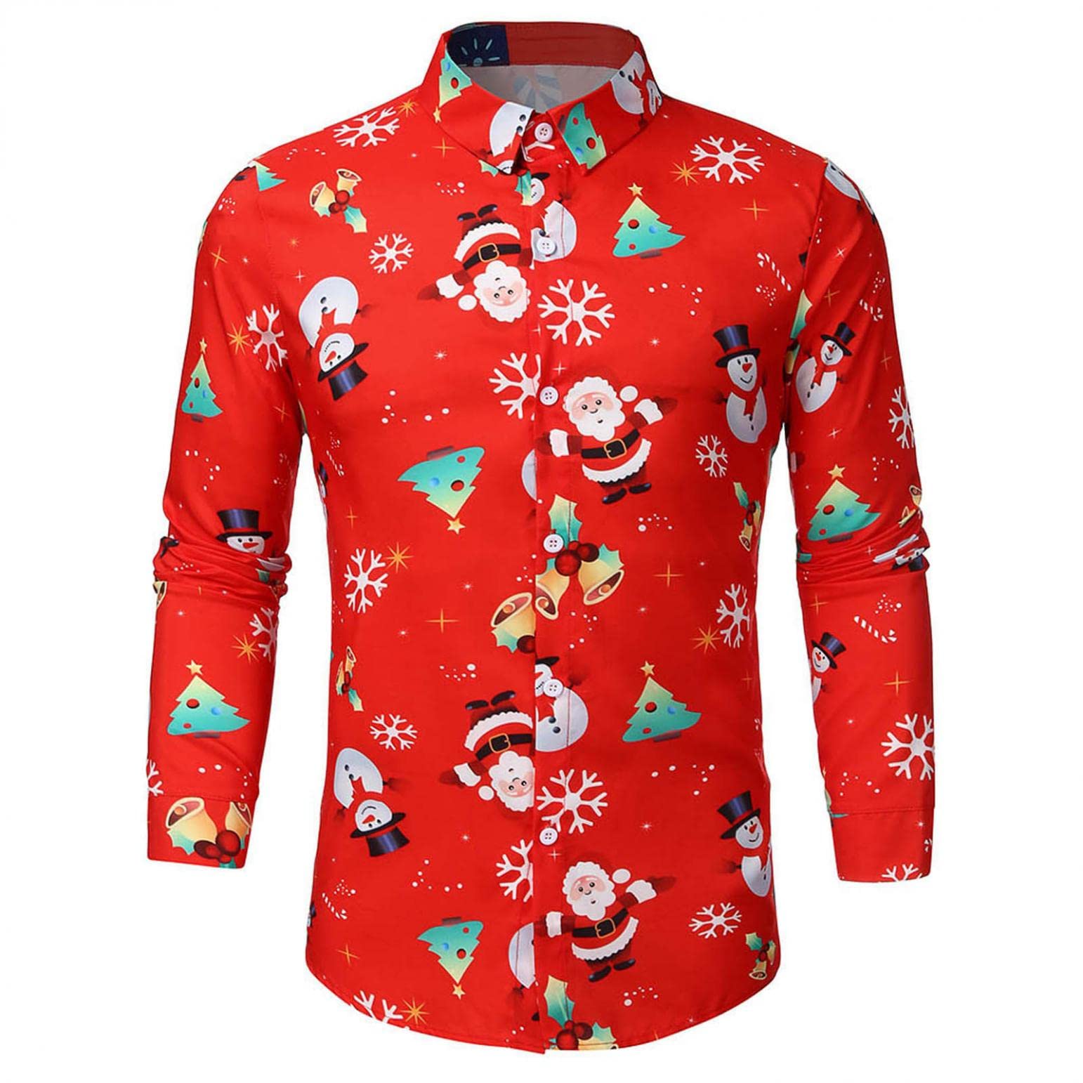 Men's Stylish Slim Fit Button Down Dress Shirts & Casual Printed T-Shirts - Long Sleeve Pullover Blouse Tops for Office, Date Night & Everyday Fashion