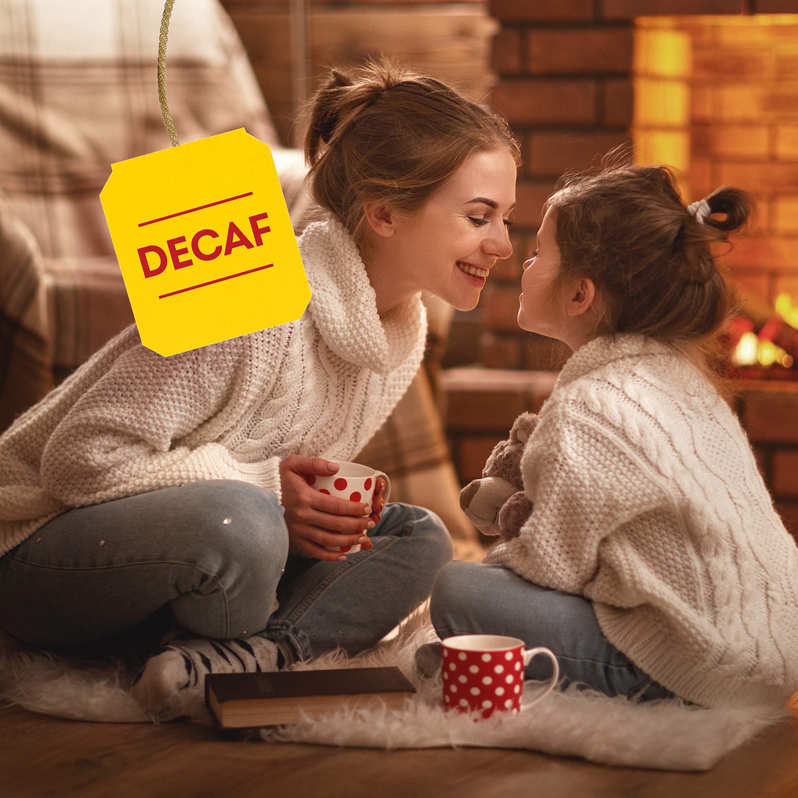 Lipton Decaffeinated Black Tea Bags - 100 Count, Caffeine-Free for Relaxation & Evening Enjoyment - Perfect for Stress Relief, Bedtime Routine & Healthy Lifestyle