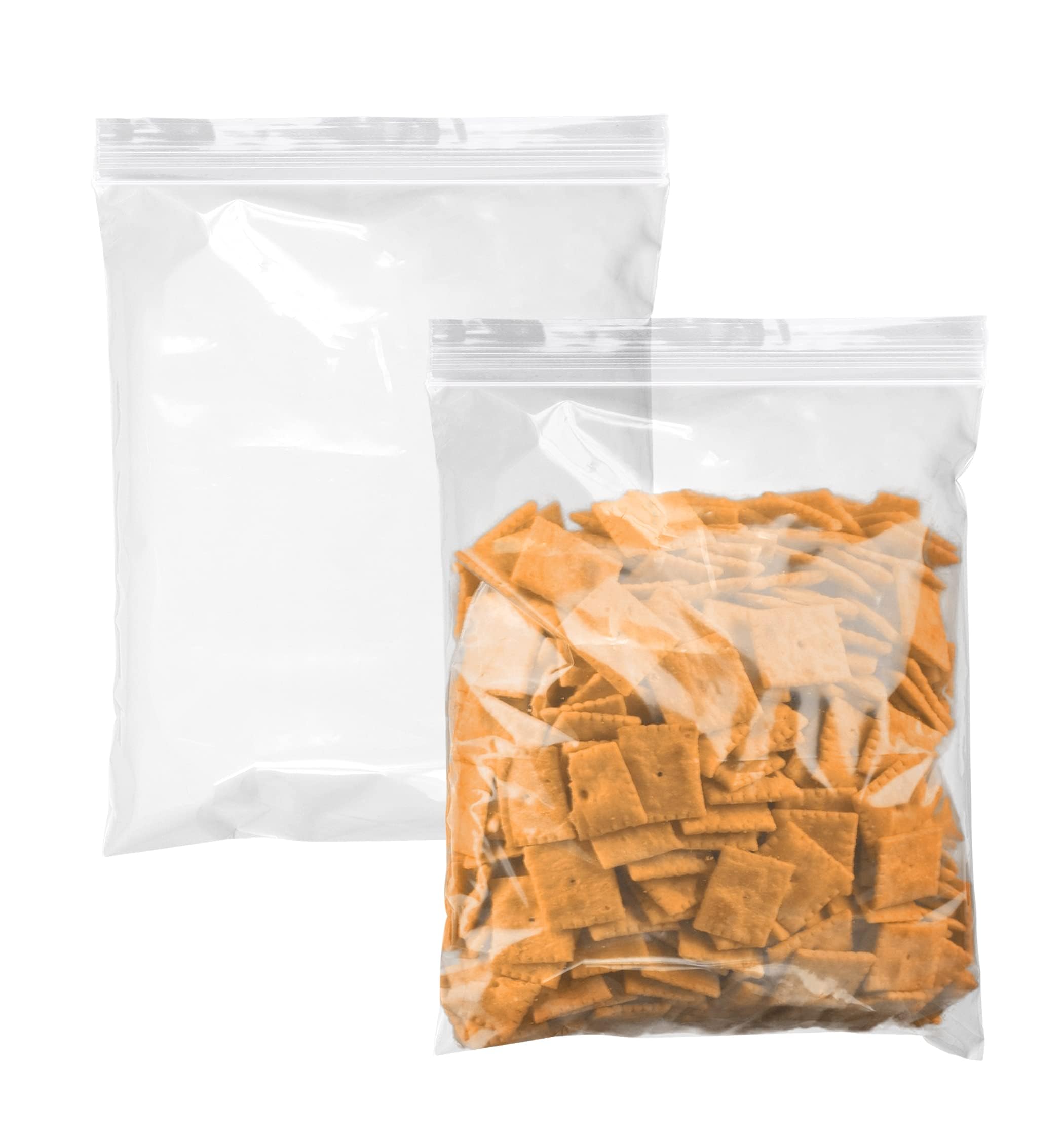 1000 Pack 13x15 Inch Clear Reclosable Zipper Bags - 2 Mil Thick Waterproof Resealable Plastic Storage Bags for Organizing Weed, Pills, Jewelry, Samples & Small Items - Perfect for Home, Office, Travel & Craft Storage
