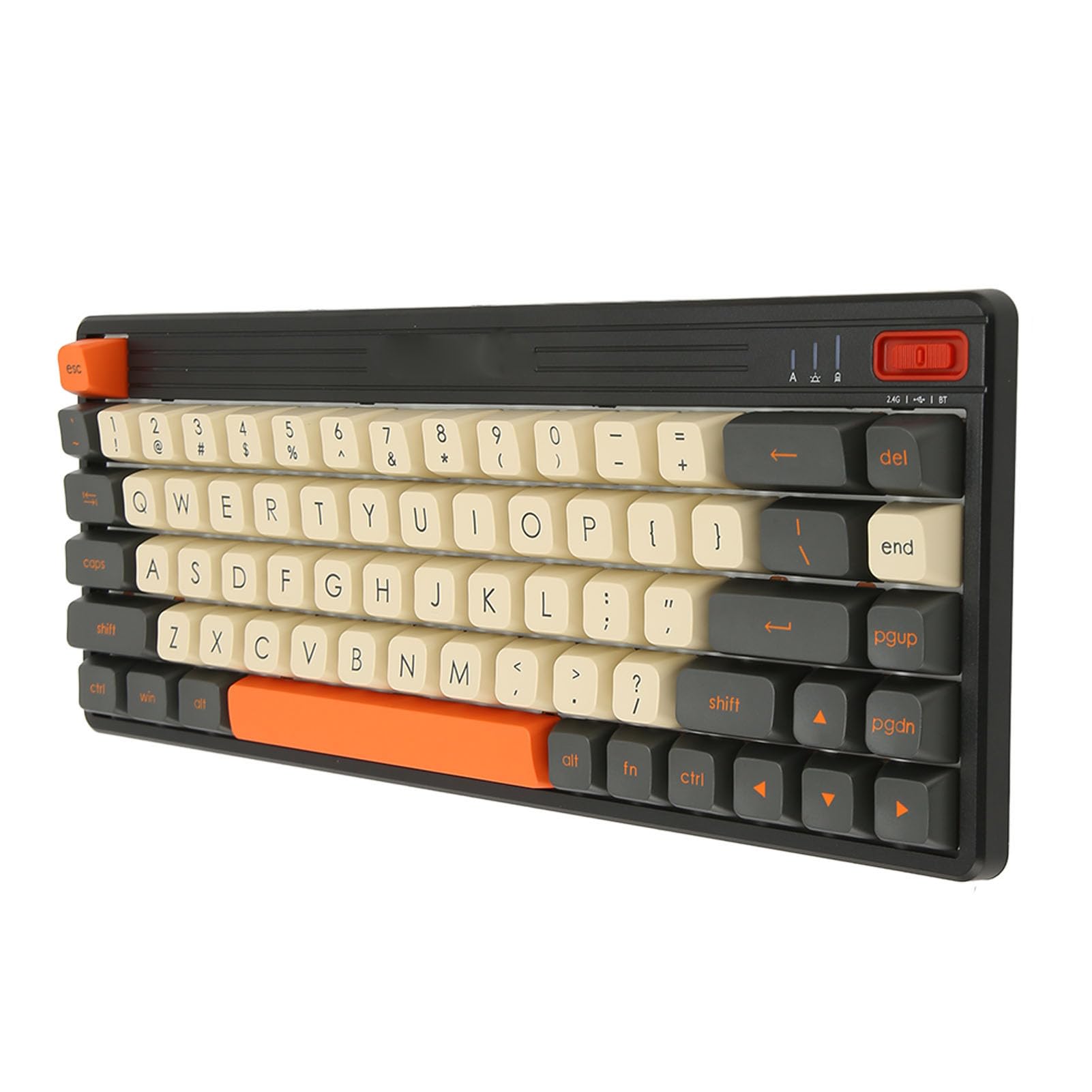 Plyisty Hot Swappable Mechanical Keyboard - RGB Backlit, USB Wired & 2.4G/5.0 Wireless, Compatible with Windows & Mac - Perfect for Gaming, Office Work & Typing