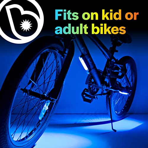 Brightz GoBrightz LED Bike Frame Light - 4 Modes Flashing/Constant Glow for Night Cycling Safety - Waterproof Bicycle Lights for Kids, Teens & Adults - Perfect for Commuting, Evening Rides & Outdoor Adventures