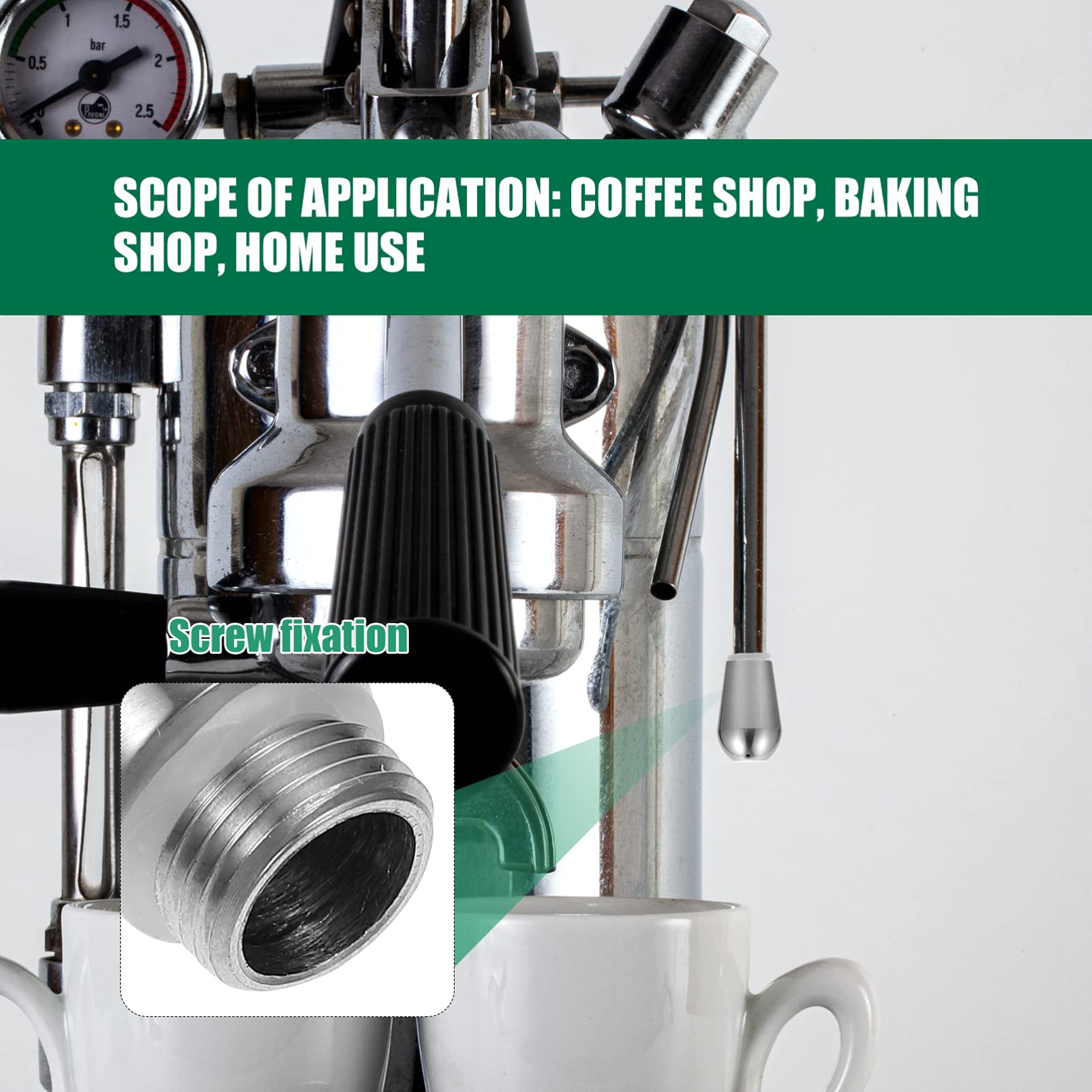 Stainless Steel Coffee Spout for Milk Foam & Espresso - Barista Accessory
