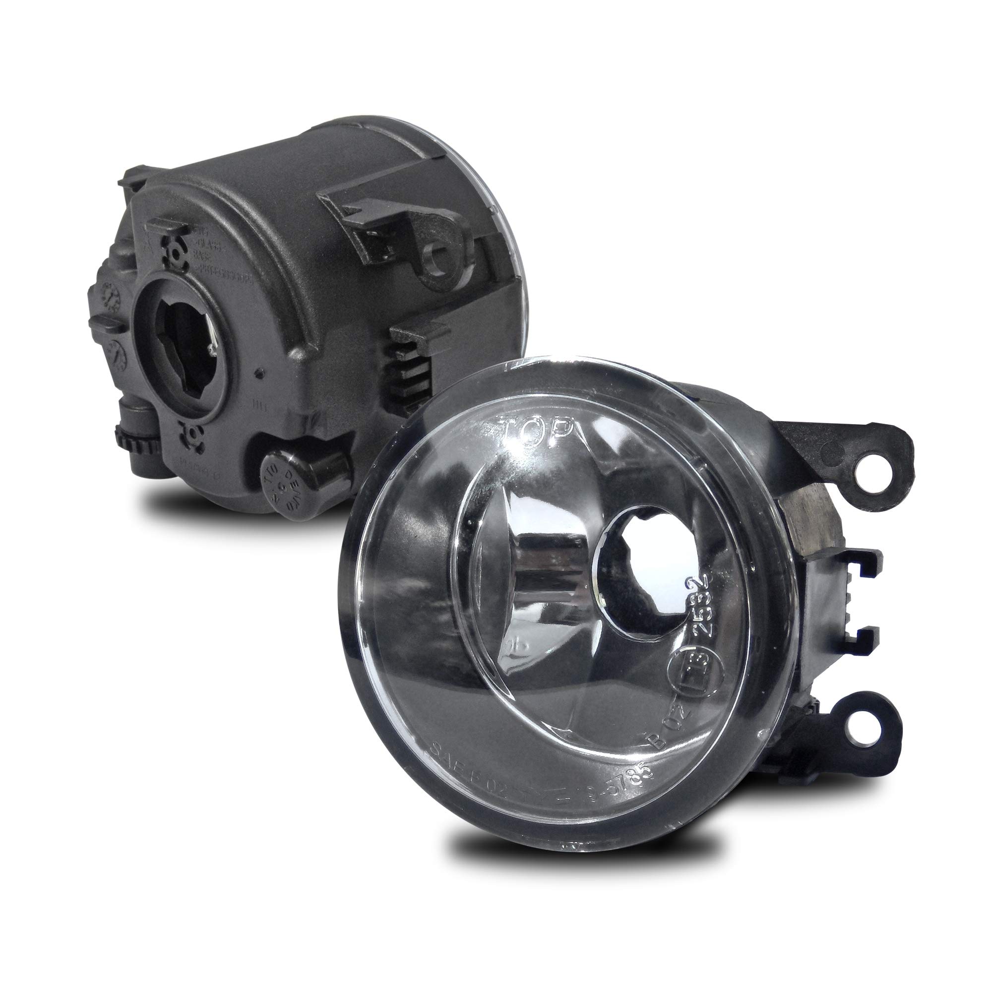 82872 Fog Lights - Clear Glass Replacement Bulbs for Cars & Trucks - Improve Visibility in Rain, Snow & Foggy Conditions
