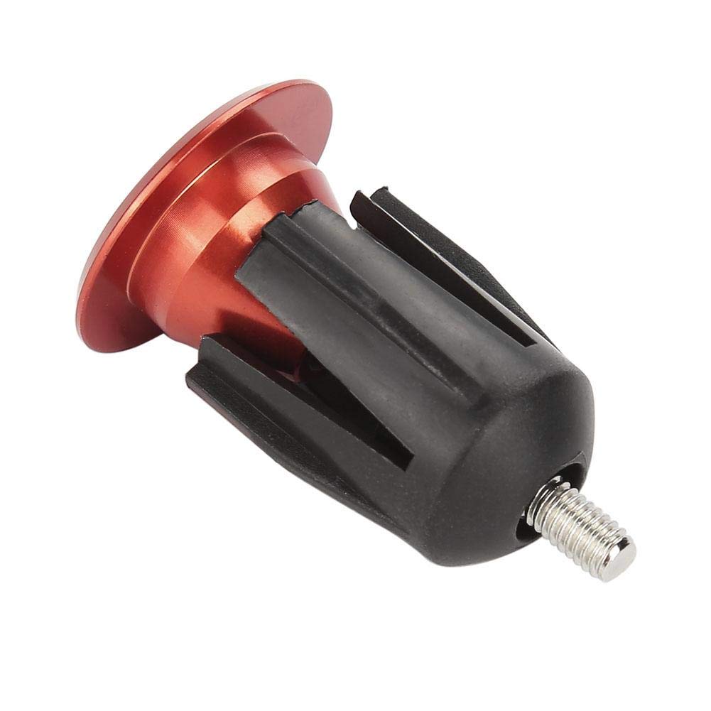 **Aluminum Alloy Bike Handlebar End Plugs (1 Pair, Red) - Durable Cycling Accessories for Road & Mountain Bikes - Perfect for Safety & Comfort**