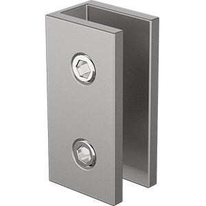 Frameless Shower Screen Glass Wall Bracket - Satin Chrome Finish | Heavy Duty Bathroom Hardware for Modern Walk-In Showers & Wet Rooms