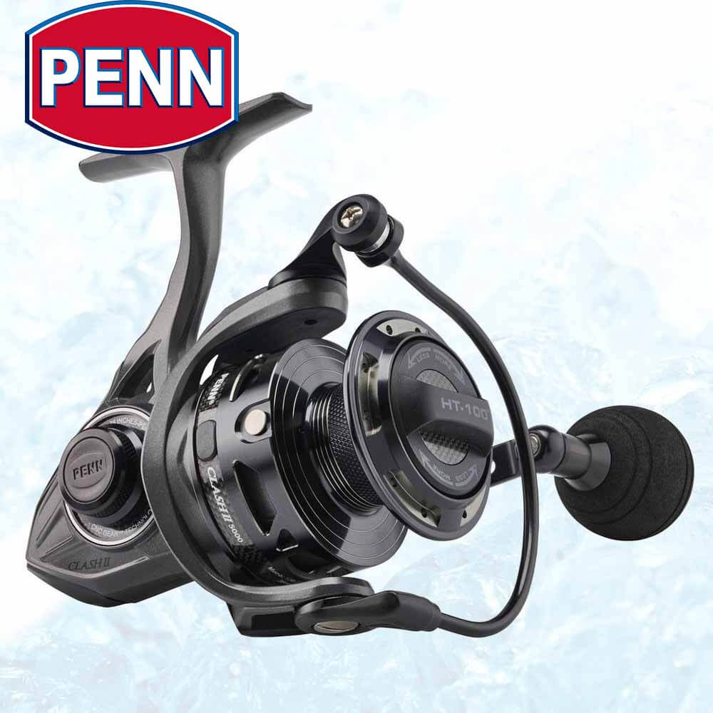 Penn Clash II Spinning Fishing Reel - Lightweight Saltwater & Freshwater Spinning Reel for Bass, Trout & Inshore Fishing | Perfect for Surf, Pier & Kayak Angling
