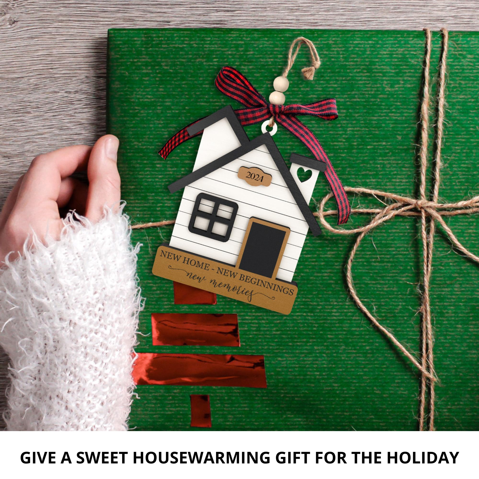 2024 Wooden Housewarming Gift for New Homeowners - Unique Home Decor Present for Women & Couples - Perfect New House Warming Gift Idea for Housewarming Parties & Home Decor