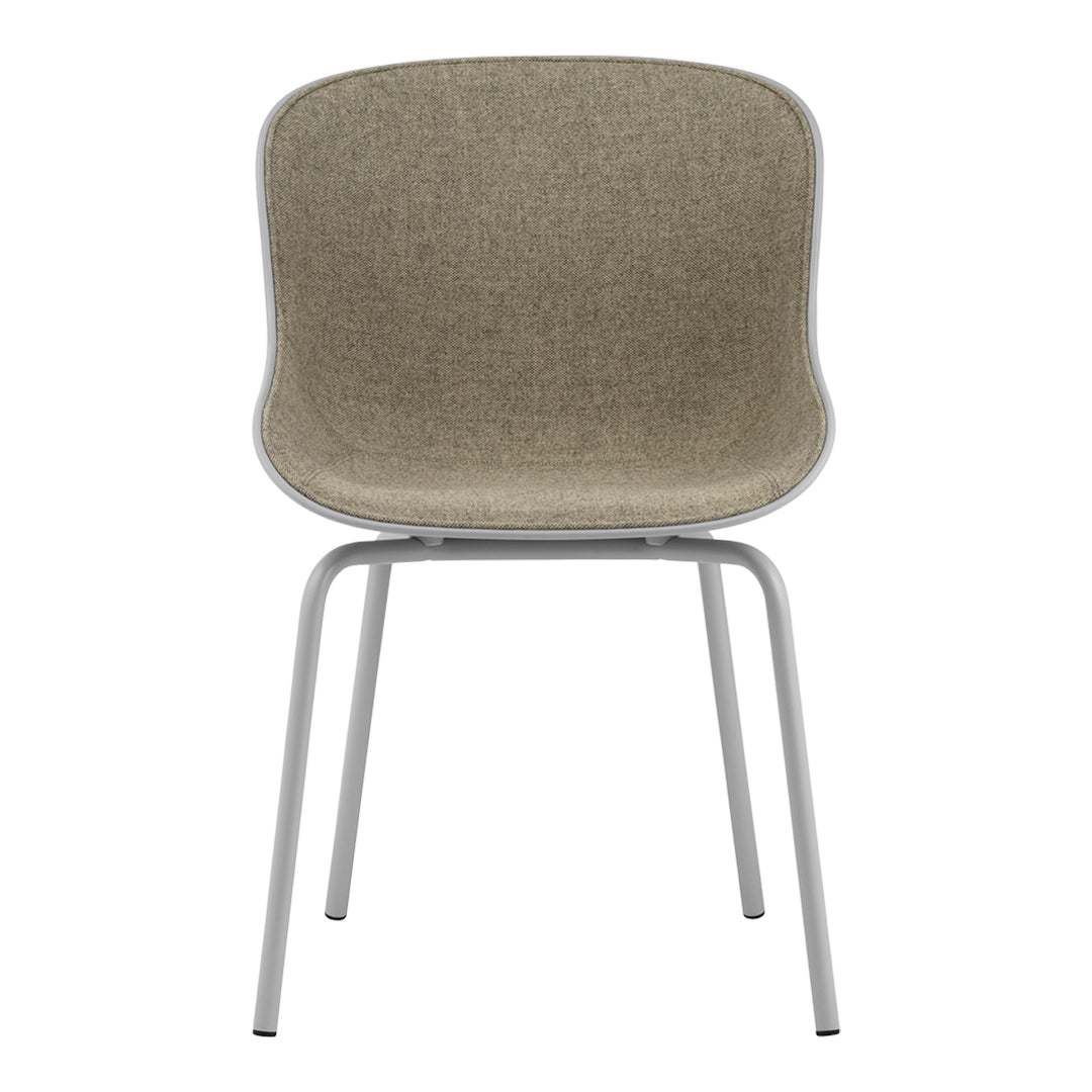 Hyg Side Chair with Steel 4 Leg Base & Front Upholstery - Modern Dining Chair for Kitchen, Office, or Living Room