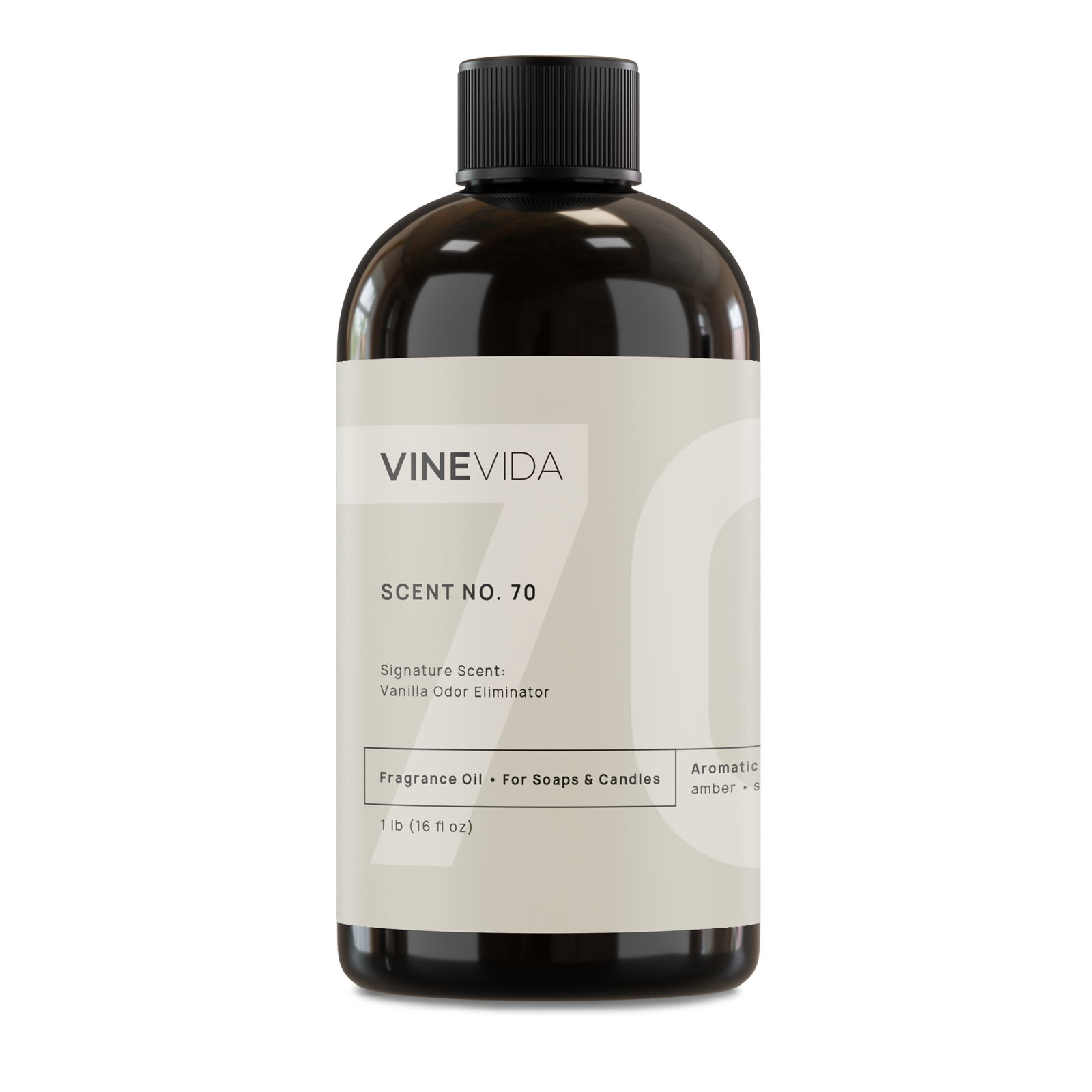 Vanilla Fragrance Oil for Soaps & Candles - No.70 Essential Oil for Home Aromatherapy, DIY Projects & Odor Elimination - Perfect for Bath, Spa, Relaxation and Gift Giving