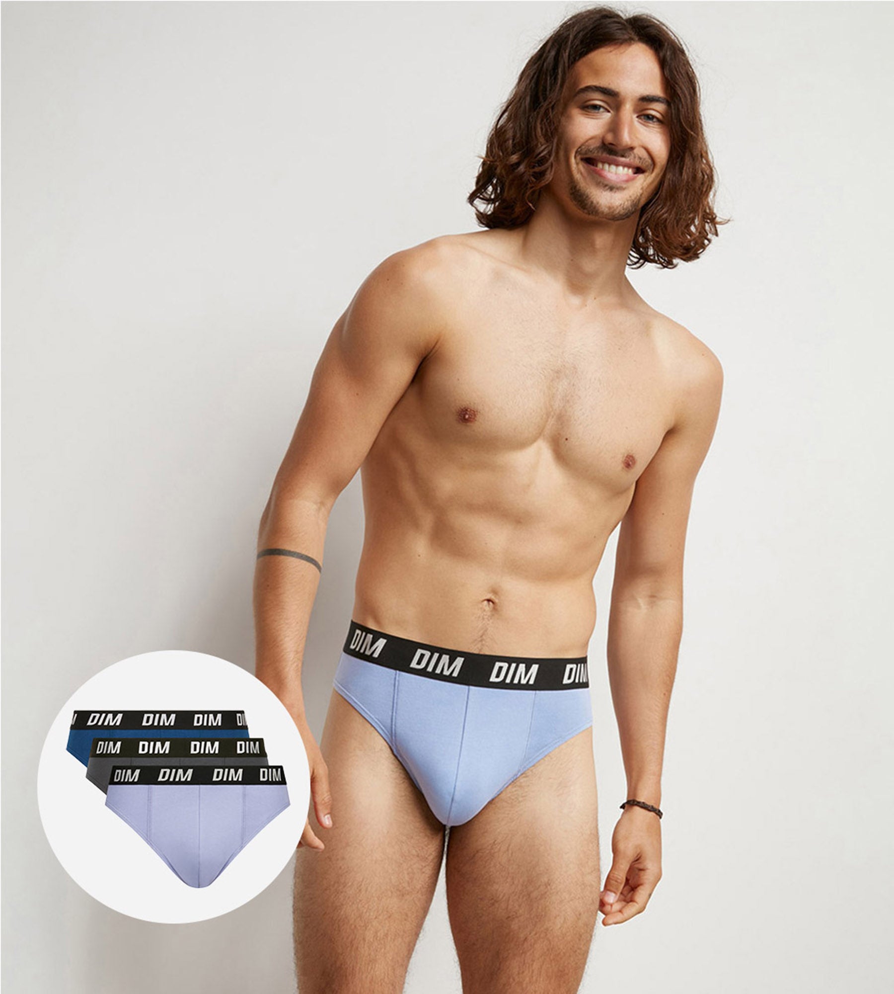 3-Pack Men's Active Thermoregulation Underwear - Breathable & Moisture-Wicking Boxer Briefs in Blue for Sports, Workout & Daily Comfort