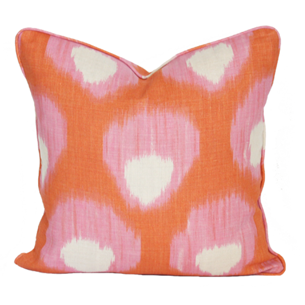 Premium Bukhara Orange Pillow Cover - Soft & Stylish Home Decor for Living Room, Bedroom, or Sofa