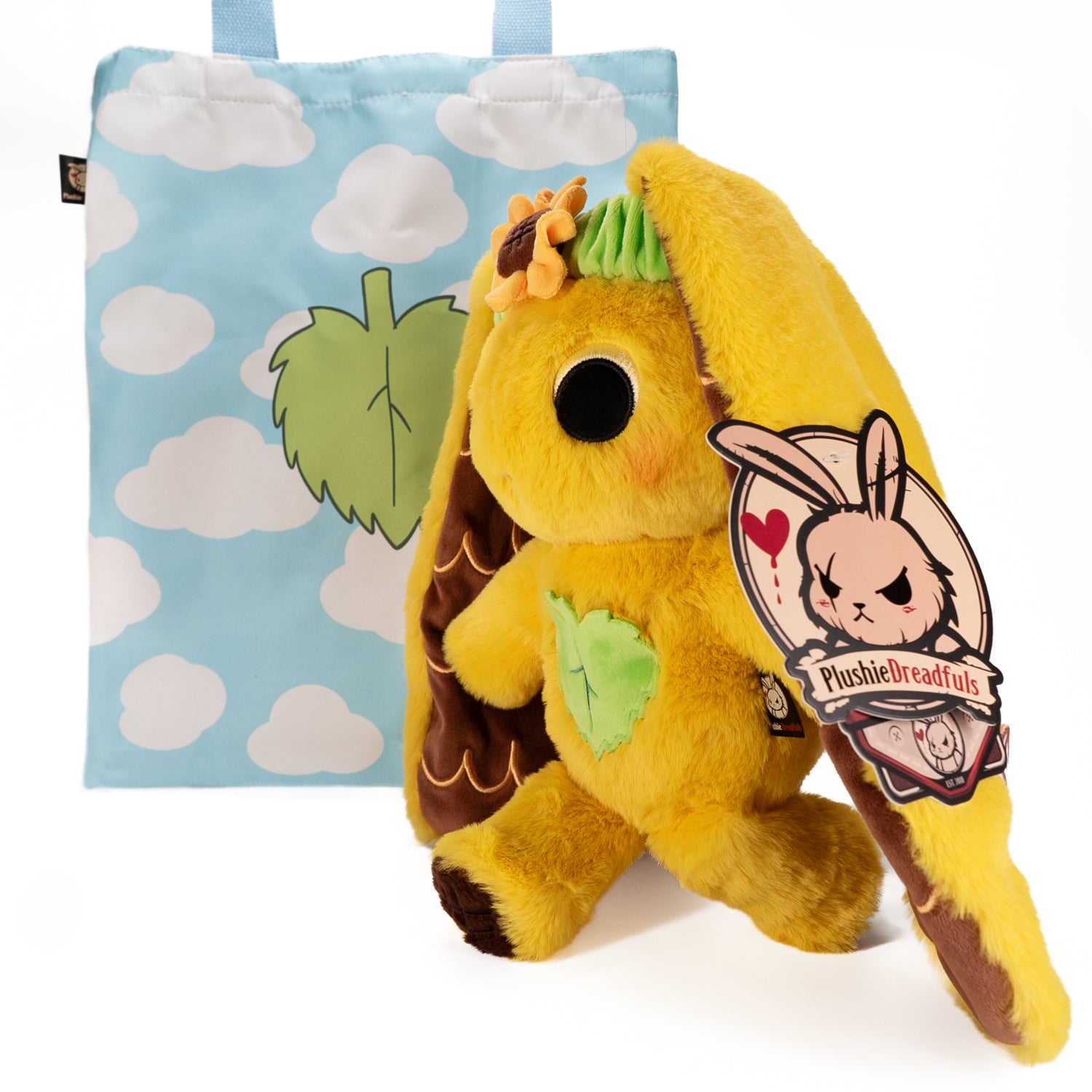 Sunflower Rabbit Plush Stuffed Animal - Soft Cute Bunny Toy for Kids & Adults | Perfect for Gifts, Nursery Decor, and Anxiety Relief