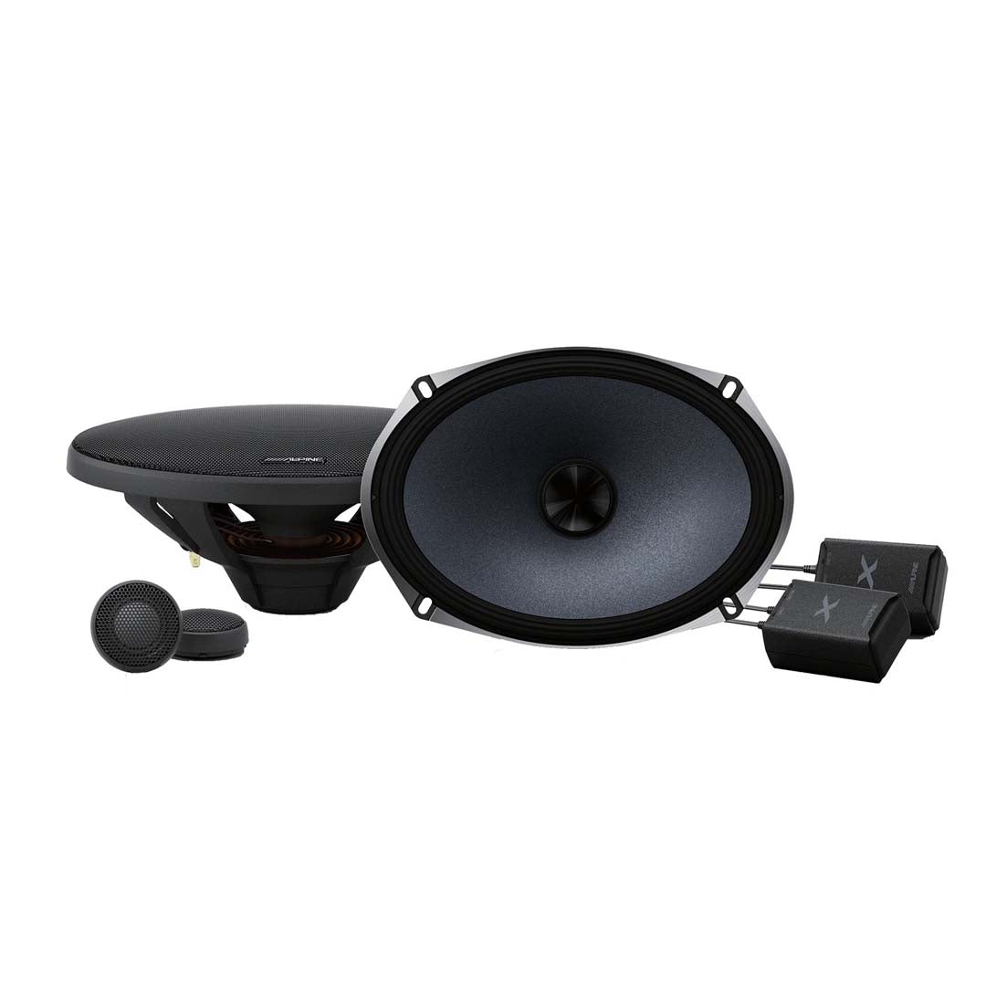 Alpine X S69C 6x9 Inch 2-Way Component Car Speakers - 360W Peak Power for Crisp Audio - Perfect for Car Audio Upgrades & Enhanced Music Experience