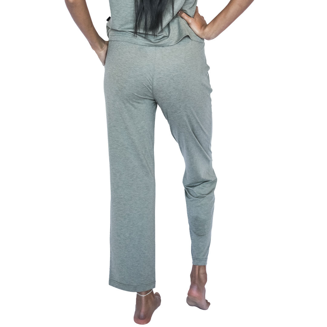 Straight Leg Lounge Pants for Women - Soft Comfortable Elastic Waist Casual Pajama Bottoms - Perfect for Home, Yoga, and Relaxation