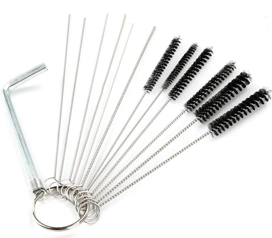 14-Piece Carburetor Adjustment Tool Kit with Screwdrivers & Cleaning Tools - Compatible with 2-Cycle Small Engines, Motorcycles, Lawn Mowers & Power Equipment - Essential for Carb Tuning, Maintenance & Repair
